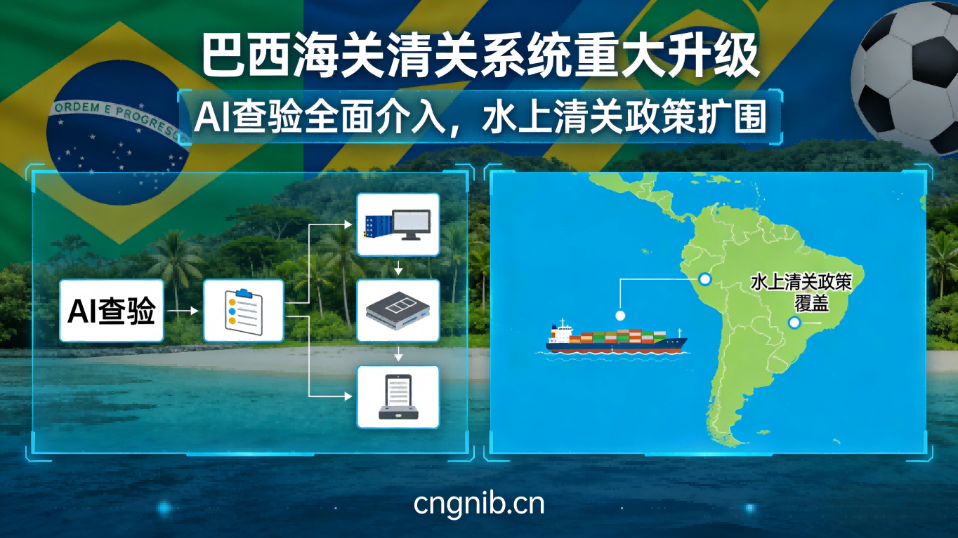 2026年，巴西海关清关系统完成重大升级：AI查验全面介入，水上清关政策扩围