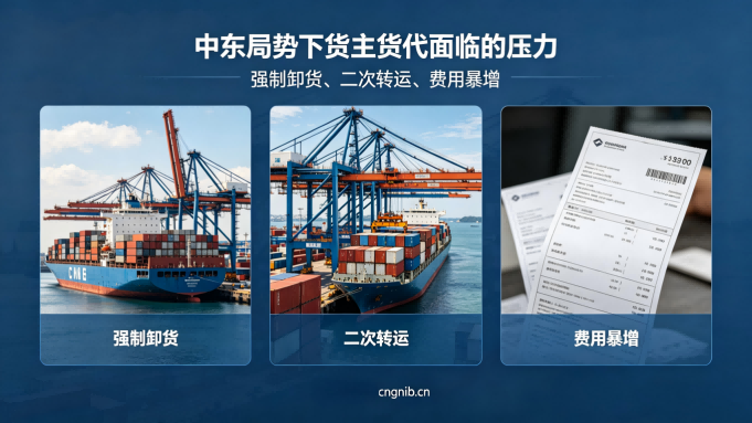 强制卸货、二次转运、费用暴增：中东局势让货主货代承压明显