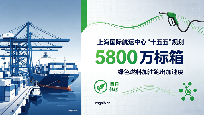 上海国际航运中心蓝图规划：目标5800万标箱，建设国际航运绿色燃料认证中心、加注中心和交易中心三位一体的功能体系