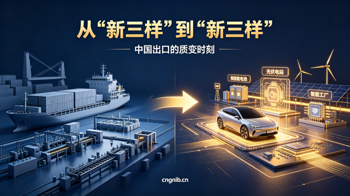 从“新三样”到“新新三样”：“机器人、人工智能、创新药”成为中国出口的新名片，中国外贸实现含新量、含绿量、含链量的跃升。中国制造，正在进入一个高质量出海的新阶段
