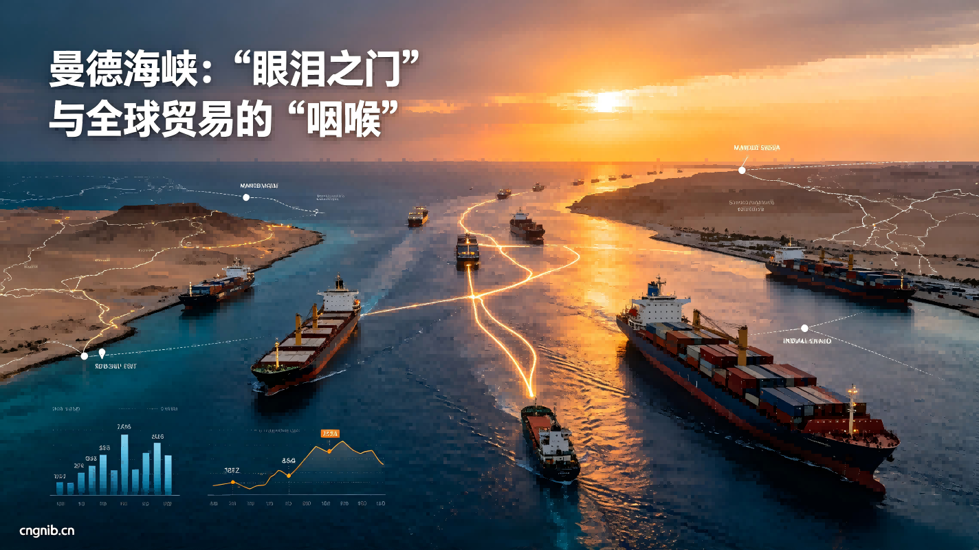 曼德海峡：“眼泪之门”与全球贸易的“咽喉”，霍尔木兹海峡航运受阻的背景下，曼德海峡已成为海湾国家石油出口至关重要的替代运输通道，堪称“生命替补线”