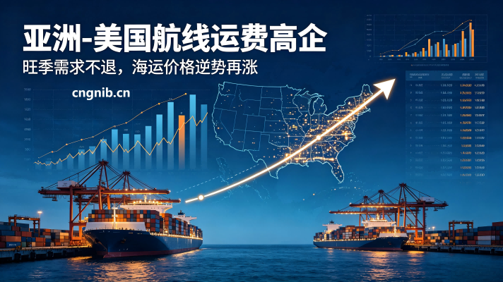 亚洲-美国航线运费高企：旺季需求不退，海运价格逆势再涨，美东航线舱位紧张程度明显高于美西